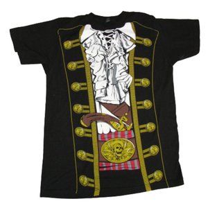 Pirate Shirt Costume T-Shirt M Unisex Halloween Shirt